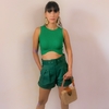 SHORTS FEMININO EM ALFAIATARIA COM CINTO