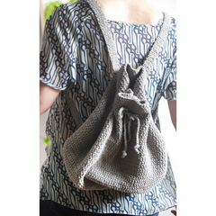 Bolsa/mochila saco de crochê - loja online