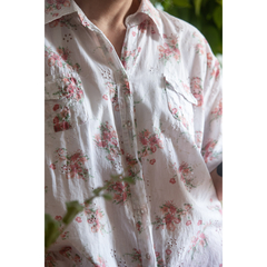 Camisa de laise florida - loja online