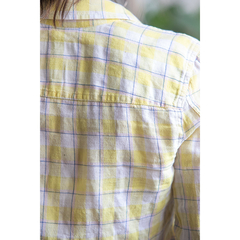 Camisa xadrez amarela na internet