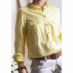 Imagem do Camisa de algodão amarela