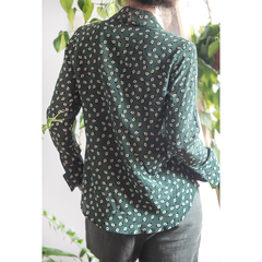 Camisa de seda florida Ateen - loja online