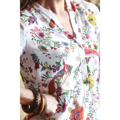 Camisa florida Zara - comprar online