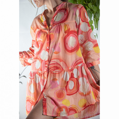 Chemise/saída/vestido laranja indiano - comprar online