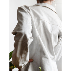 Jaqueta de couro legítimo off white na internet