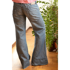 Pantalona de linho e jeans - loja online