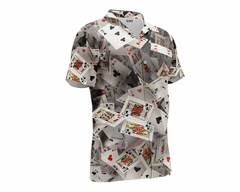 Camisa Moda Cartas 3d Naipes St-1312 Artemix