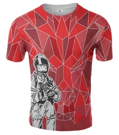 REMERA BOMBERO GEOMETRICO ARTEMIX AX-0532 - comprar online