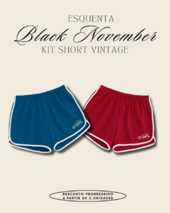 KIT SHORTS (Azul e Vermelho)