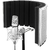 Difusor Filtro Acústico, Vocal Booth Reflection Filter p/ Pedestal Microfone - Prata