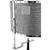 Difusor Filtro Acústico, Vocal Booth Reflection Filter p/ Pedestal Microfone - Prata na internet
