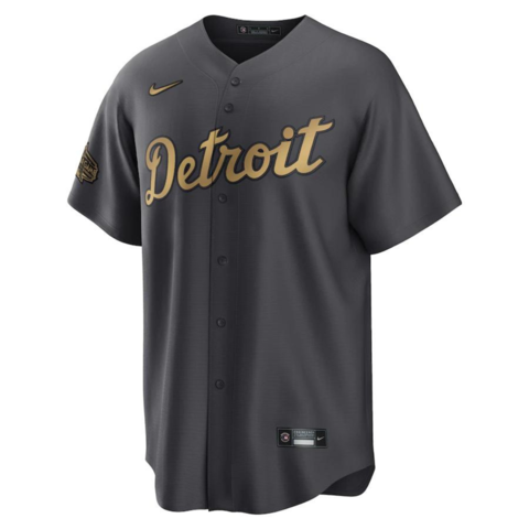 Jersey Detroit Tigers Masculina Azul Alternativo