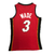 Regata Miami Heat Mitchell & Ness Termo Prensada Vermelha - #3 WADE - comprar online