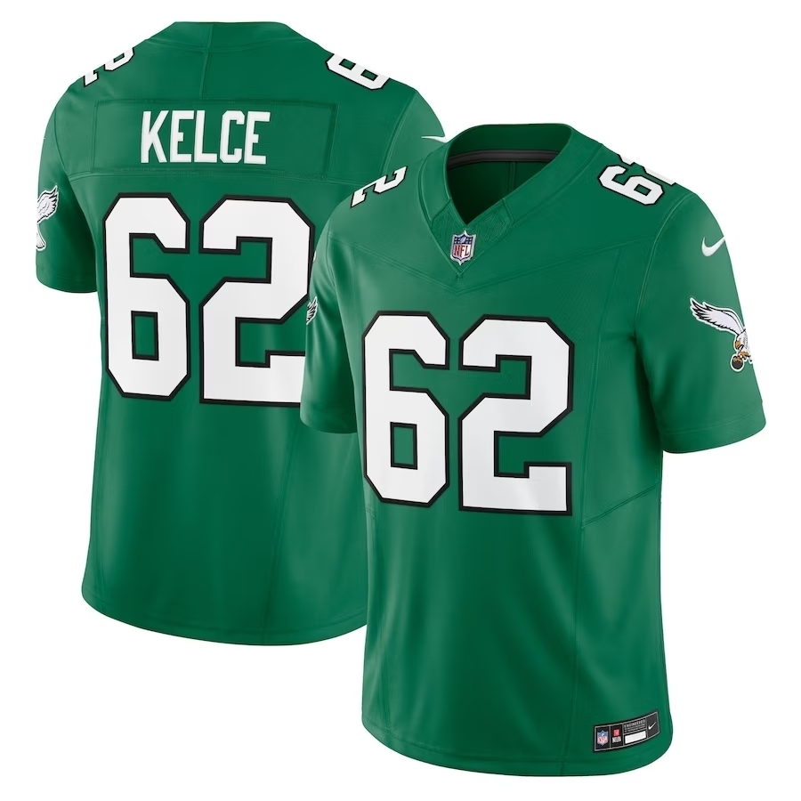 Jersey Philadelphia Eagles Masculina - Throwback 2023/24 Kelly Green