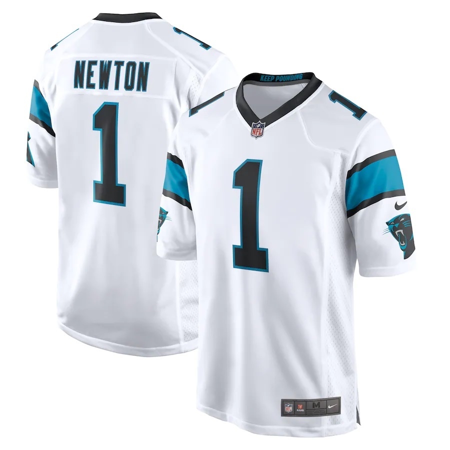 White carolina panthers jersey sales