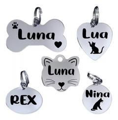 Medalha 1,1 cm Personalizada Nome Pet - comprar online