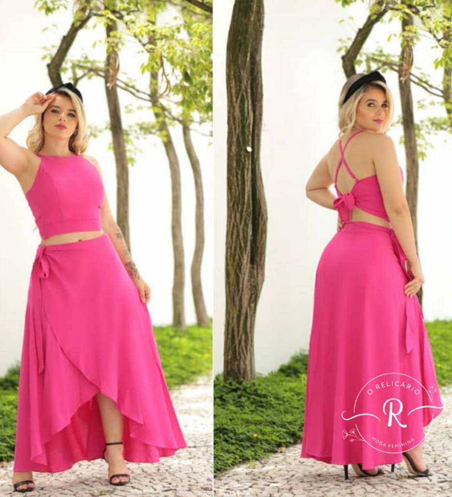 Saia envelope hotsell transforma em vestido