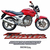 Jogo de Adesivos Honda CBX Twister 250 2001 2002 Preto - comprar online