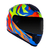 Capacete Norisk Razor Cutting Light Blue Yellow Red - Giro Moto Parts - Capacetes, Acessórios e Muito Mais