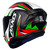 Capacete Axxis Draken Vector Matt Black White Green na internet