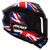 Capacete Axxis Draken UK Gloss Black Red Blue