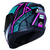 Capacete Norisk Razor Ninja Matte Pink Blue na internet