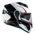 Capacete Norisk Force Quantum White Black Red