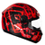 Capacete Peels Racing Spike MOB Vermelho Preto C/ Narigueira 58 na internet
