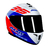 Capacete Axxis Draken Z96 Gloss White Red Blue - Giro Moto Parts - Capacetes, Acessórios e Muito Mais