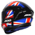 Capacete Axxis Draken UK Gloss Black Red Blue na internet