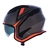 Capacete Norisk Darth Outline Titanium Orange na internet