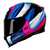 Capacete Axxis Eagle Tecno Gloss Black Pink Blue - comprar online
