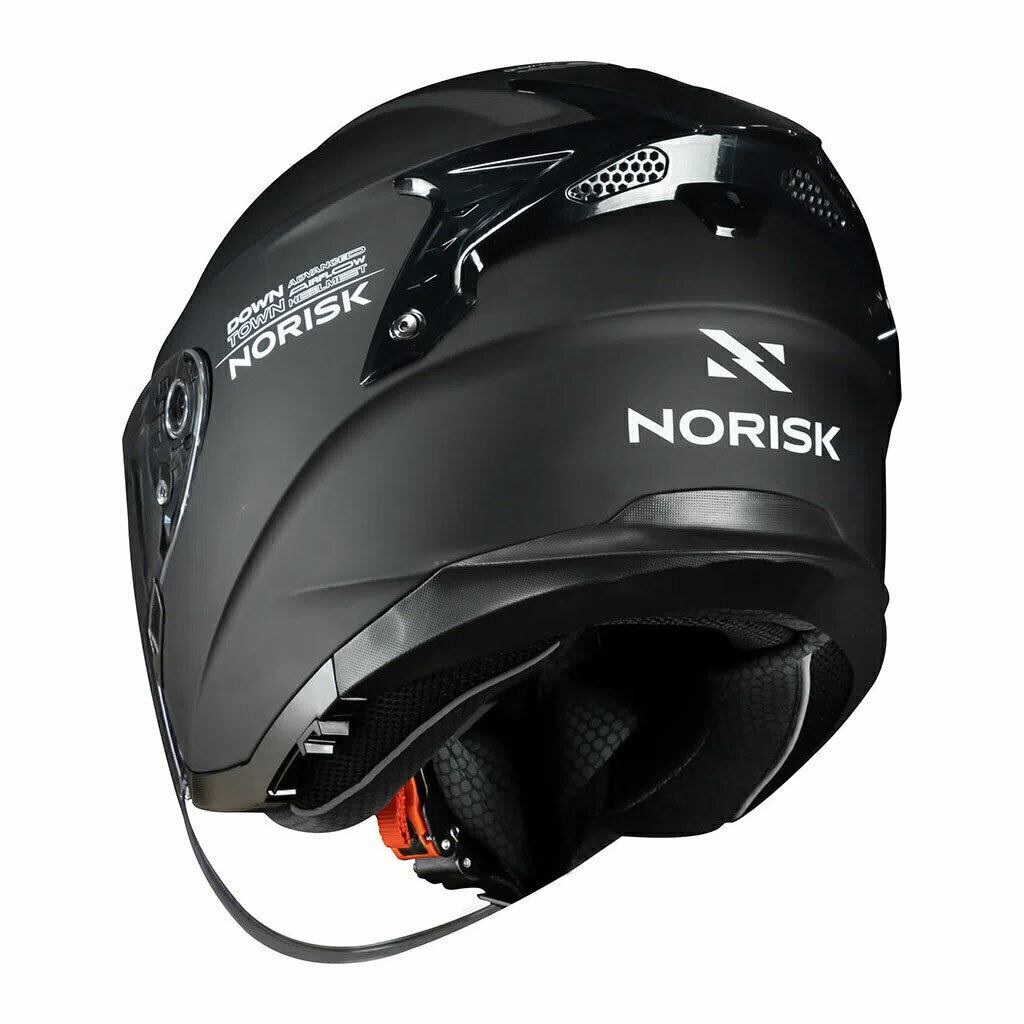 CAPACETE NORISK ORION PRETO ABERTO - Capacetes - Rafa Motos