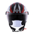 Capacete Norisk Orion Mosaic Red Aberto na internet