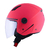 Capacete Norisk Orion Monocolor Rosa Fluor Aberto