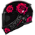 Capacete Axxis Eagle Flowers New Gloss Black Pink