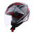 Capacete Norisk Orion Mosaic Red Aberto