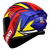 Capacete Axxis Draken Tracer Matt Blue Red Yellow na internet