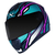 Capacete Norisk Razor Ninja Matte Pink Blue na internet