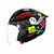 Capacete Norisk Aberto Neo Buddy Preto / Branco