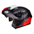 Capacete Escamoteavel Peels U-RB2 Oxidize Preto Vermelho