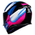 Capacete Axxis Eagle Tecno Gloss Black Pink Blue na internet