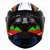 Capacete Axxis Draken Vector Matt Black White Green na internet