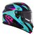 Capacete LS2 FF320 Stream Crown Turquesa Rosa (60) na internet