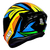 Capacete Axxis Draken Tracer Gloss Black Orange Blue na internet