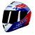 Capacete Axxis Draken Z96 Gloss White Red Blue - comprar online