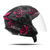 Capacete New Liberty 3 Flowers Preto Fosco - Pro Tork - loja online