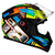 Capacete Bieffe B-12 Aragon Preto Colorido - Giro Moto Parts - Capacetes, Acessórios e Muito Mais