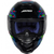 Capacete Axxis Eagle Skull Gloss Black Blue - loja online