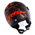 Capacete Norisk Orion Start Orange Aberto - Giro Moto Parts - Capacetes, Acessórios e Muito Mais